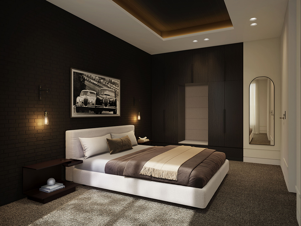 Black Rock Motor Resort_First FL_Bedroom_Industrial Dark Scheme (2)